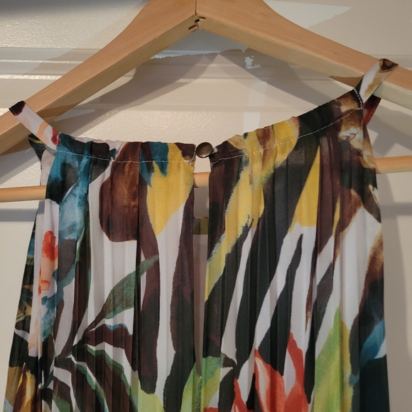 Chicos Tropical Maxi Dress Great for Vacations size 3.5 / women's plus size 18 - Picture 4 of 8